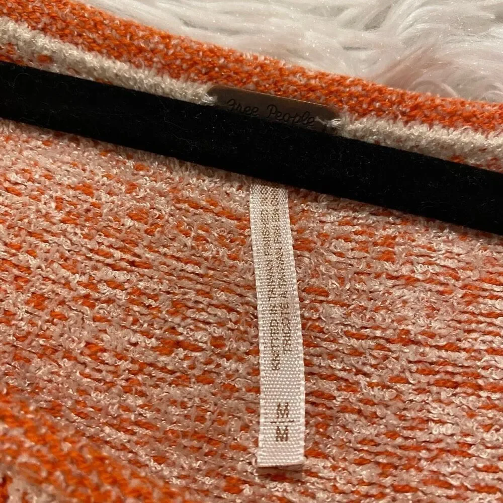 Free People Lenox Sweater Tunic in Carrot Cake Combo Medium